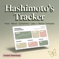 Hashimoto's Thyroid Tracker | Food, Mood & Symptom Journal (Notion Template)